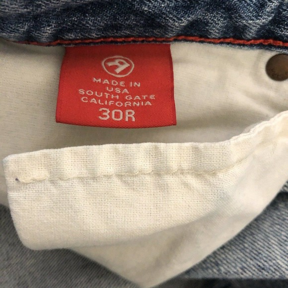 Big Star Size 30R Boot Cut Jeans Medium Wash Distressed Ripped 100% Cotton - Picture 12 of 12